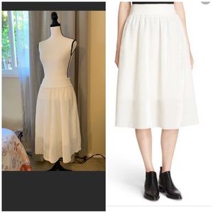 $275 ATM velvet midi skirt size S